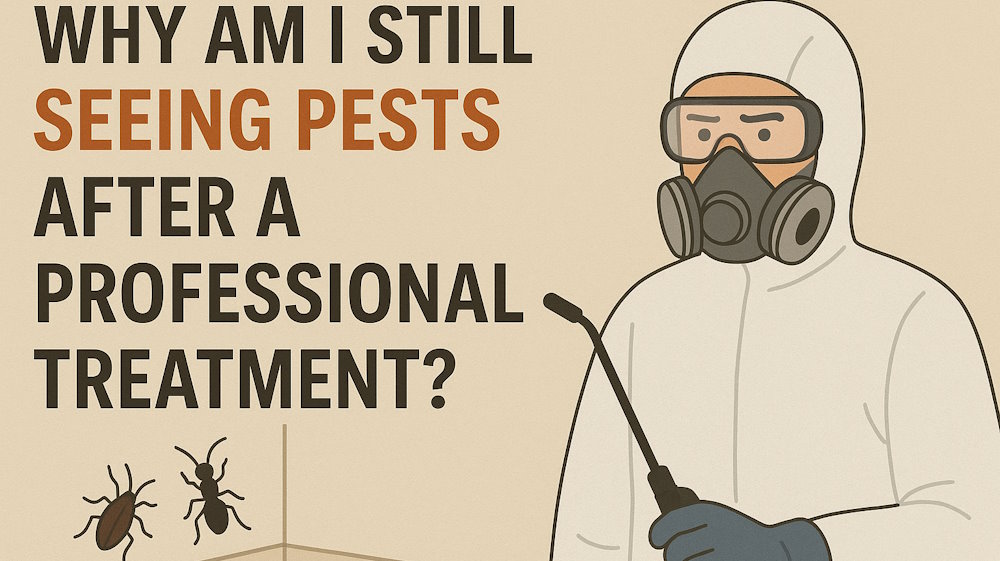 Why Am I Still Seeing Pests After a Professional Treatment?